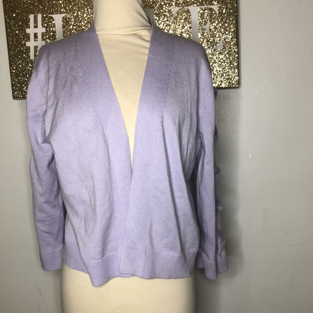 Cable & Gauge Lavender Cardigan size L